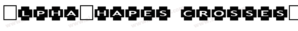 AlphaShapes crosses字体转换